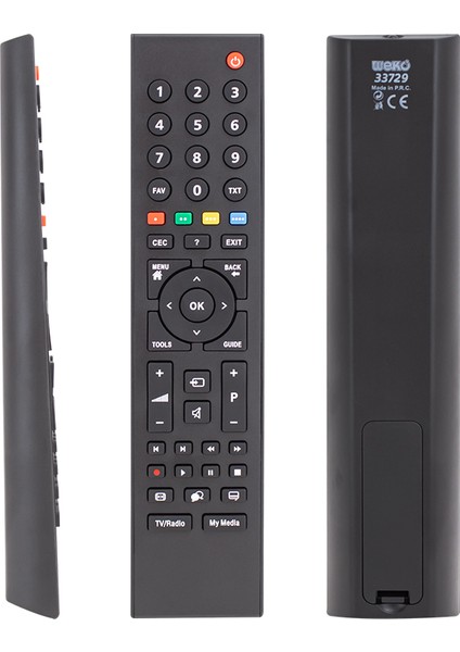 Kl Arçelik-Beko My Media Tuşlu Yazısız LCD Tv Kumanda (RC3214803-TP6187R-P1-M7485600127X)