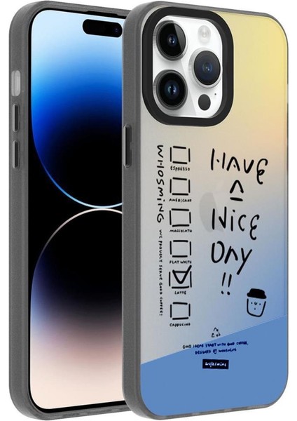 Apple iPhone 14 Pro Max Kılıf Desenli Kamera Çerçeveli Sert Dragon Kapak Have