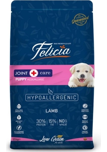 Felicia Az Tahıllı 15 kg Yavru Kuzulu M/large Breed Hypoallergenic Köpek Maması