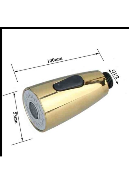 Gold Fonksiyonlu Musluk Başlığı