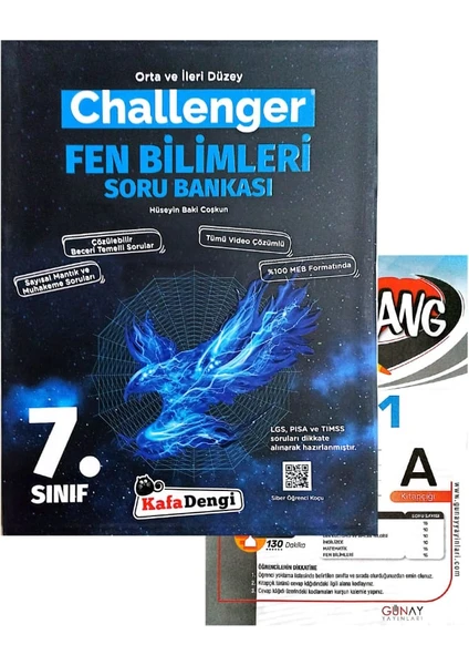 Kafa Dengi Yayınları 7.Sınıf Challenger Fen Bilimleri Soru Bankası 2024 - Aydın Yayınları Deneme