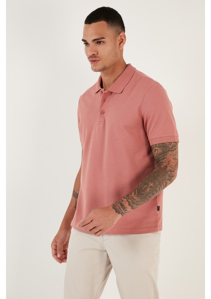 Pamuk Düğmeli Regular Fit Polo T-Shirt Erkek Polo T Shirt 5902127