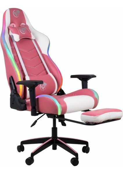 GC3001PW Masaj Yastıklı, Rgb LED Işıklı, 4d Kolçaklı, Ayak Destekli Profesyonel Oyuncu Koltuğu fiyatları