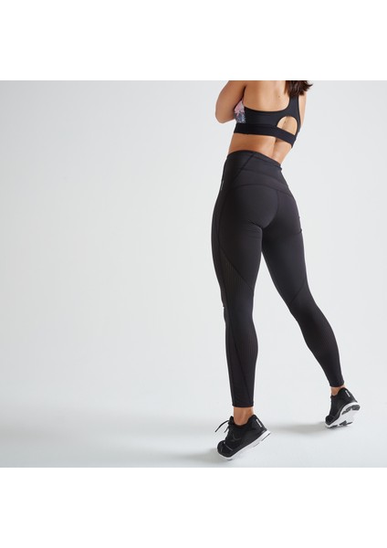 Domyos Kadın Fitness / Kardiyo Taytı - Siyah