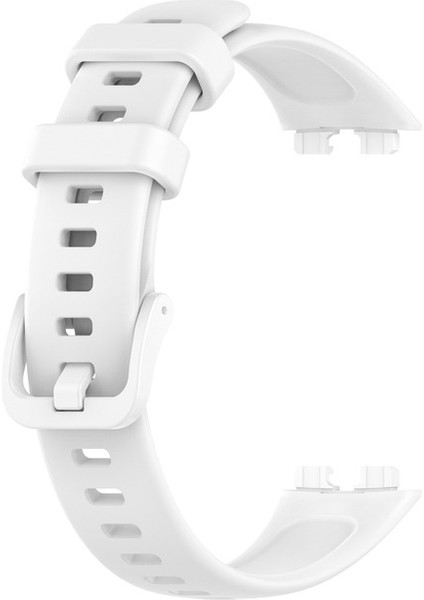 Huawei Band 8 Kordon Mat Klasik Silikon Ayarlanabilir Krd 11 Beyaz