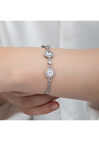 Gümüş Tektaş Kadın Bileklik modelleri