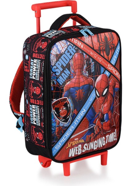 Spıderman Çekçekli Anaokulu Çantası Box Web,beslenme Çantası,kalem Kutu ve Beslenme Kabı modelleri