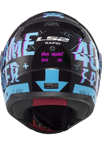 Rapid Player Siyah-Mavi Kask Xl
