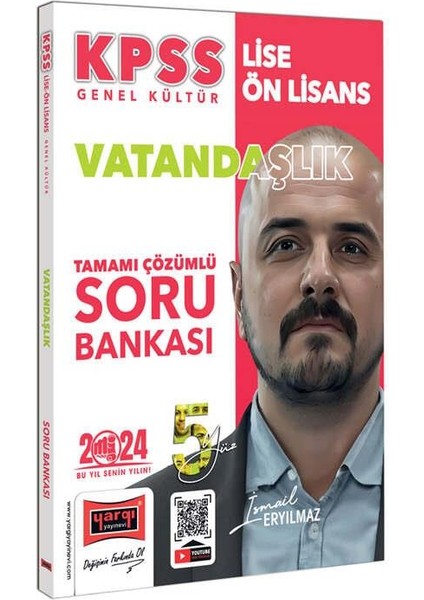 Yargı Yayınevi 2024 KPSS Lise Ön Lisans 5yüz Vatandaşlık Tamamı Çözümlü Soru Bankası