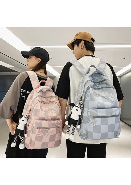 Schoolbag Kızlar Ortaokul Öğrencileri Lise Öğrencileri Ekose Ilkokul Öğrencileri Büyük Kapasiteli Sırt Gelgit Çantası (Yurt Dışından) fırsatları