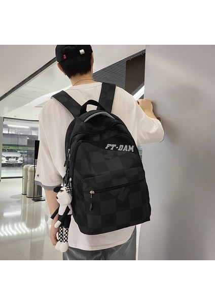 Schoolbag Kızlar Ortaokul Öğrencileri Lise Öğrencileri Ekose Ilkokul Öğrencileri Büyük Kapasiteli Sırt Gelgit Çantası (Yurt Dışından) fiyatları