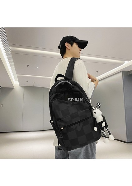 Schoolbag Kızlar Ortaokul Öğrencileri Lise Öğrencileri Ekose Ilkokul Öğrencileri Büyük Kapasiteli Sırt Gelgit Çantası (Yurt Dışından) fırsatları