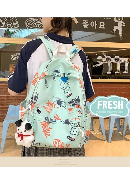 Omuzdan Askili Kadın Karikatür Kampüs Ortaokul Öğrencisi Okul Büyük Kapasiteli Seyahat Çantası (Yurt Dışından) modelleri