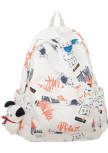 Omuzdan Askili Kadın Karikatür Kampüs Ortaokul Öğrencisi Okul Büyük Kapasiteli Seyahat Çantası (Yurt Dışından)