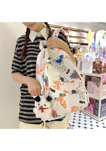 Omuzdan Askili Kadın Karikatür Kampüs Ortaokul Öğrencisi Okul Büyük Kapasiteli Seyahat Çantası (Yurt Dışından) indirimleri