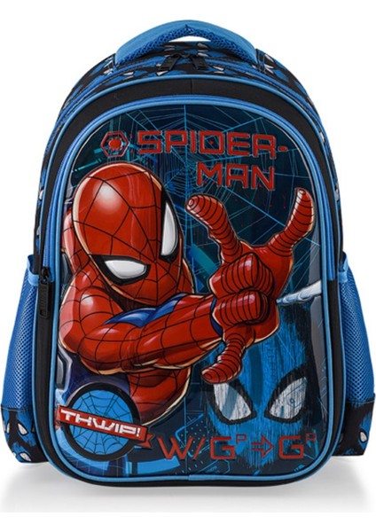 Spıderman Ilkokul Çantası Salto Tech W2,beslenme Çantası ve Kalemlik