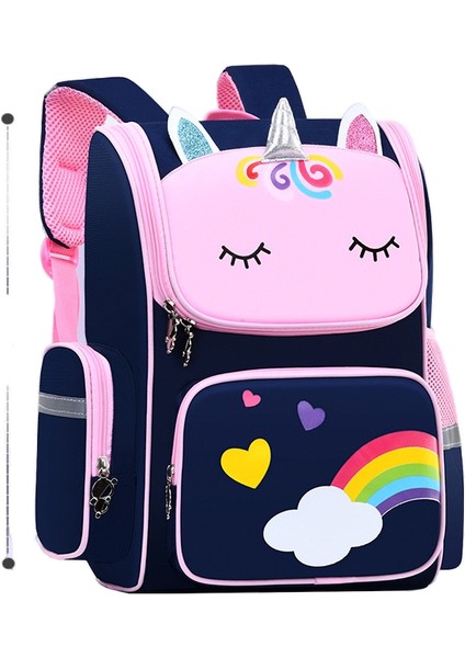 Unicorn Ilköğretim Okulu Karikatür Okul 1-3 Sınıf Uzay Çocuk Okul Anaokulu Sırt Çantası (Yurt Dışından)