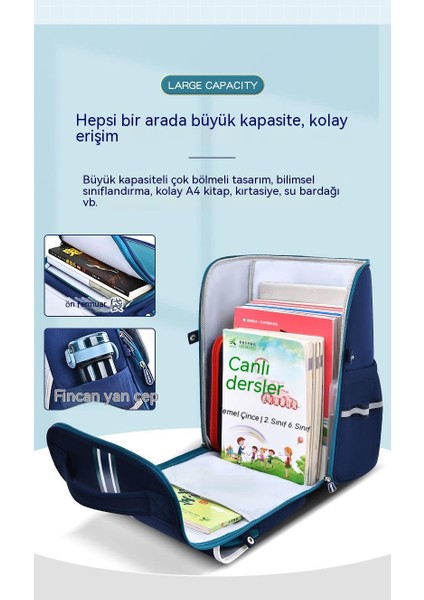 Ilkokul Öğrencileri Için Okul Erkek ve Kız Omuz Yükü Azaltmak Için 1-2 Sınıflar Omurga Koruması Çantası (Yurt Dışından) modelleri
