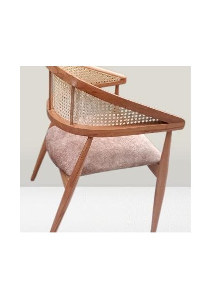 Sandalye ST Tam Kolçak Hasır Klasik Model Ahşap Kayın Gövde Nature Meşe El yapım