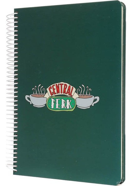 Friends Central Perk Spiralli Çizgili 96 Yaprak Defter