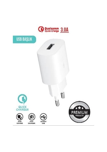 USB Başlık 3.0 Amper Hızlı Şarj Cihazı