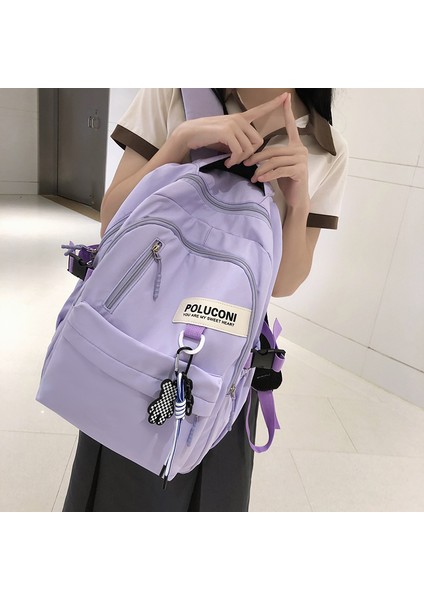 Öğrenci Büyük Kapasiteli Sırt Çantası Gündelik Spor Kore Tarzı Okul Çantası (Yurt Dışından) modelleri