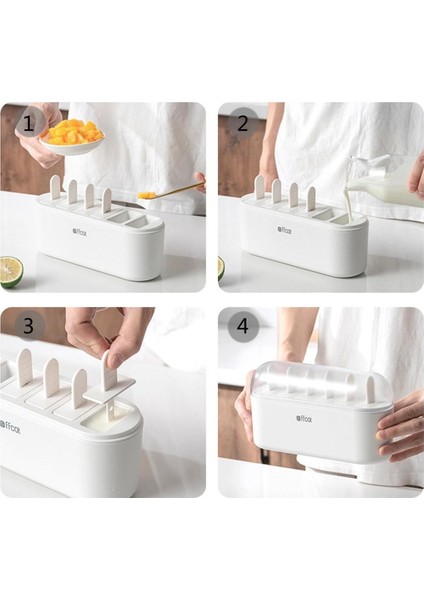 6 Izgara Silikon Dondurulmuş Dondurma Kalıpları Dıy Popsicle Lolipoplar (Yurt Dışından) fiyatları