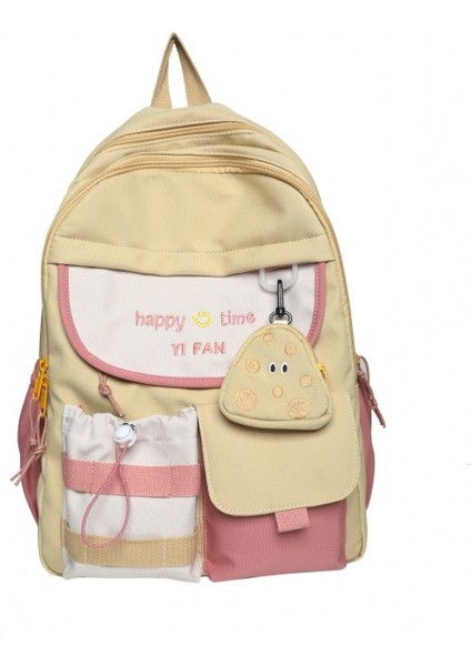 Öğrenci Büyük Kapasiteli Sevimli Sırt Çantası Ins Kore Tarzı Okul Çantası (Yurt Dışından)
