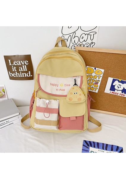 Öğrenci Büyük Kapasiteli Sevimli Sırt Çantası Ins Kore Tarzı Okul Çantası (Yurt Dışından) fiyatları
