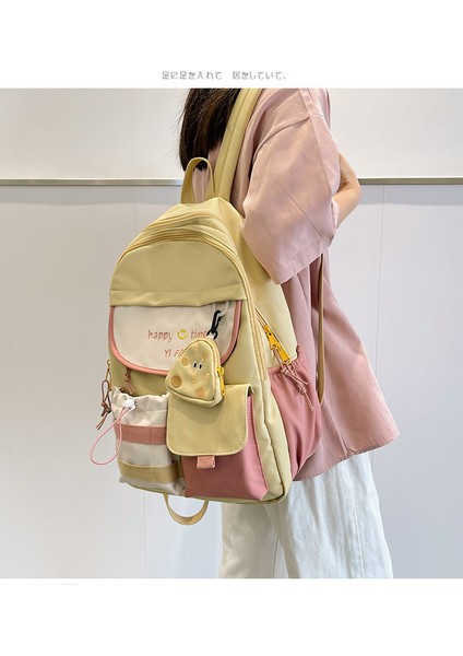 Öğrenci Büyük Kapasiteli Sevimli Sırt Çantası Ins Kore Tarzı Okul Çantası (Yurt Dışından) modelleri