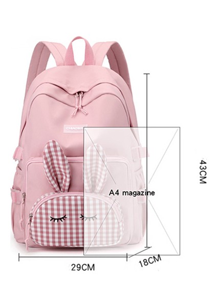 Yeni Okul Çantası Sevimli Kız Hafif Sırt Çantası Karikatür Sırt Çantası (Yurt Dışından)