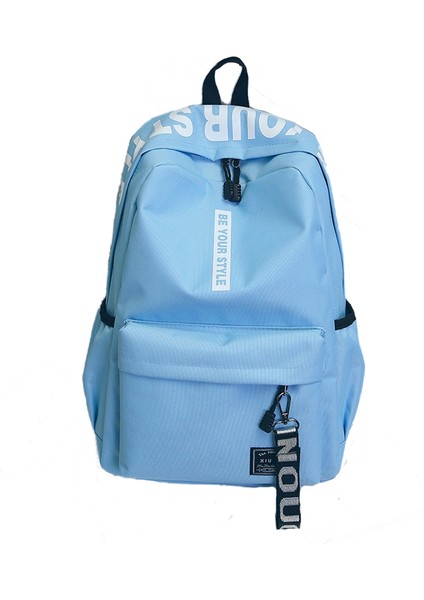 Kore Tarzı Kanvas Sırt Çantası Moda Bilgisayar Sırt Çantası Seyahat Çantası Öğrenci Okul Çantası (Yurt Dışından)