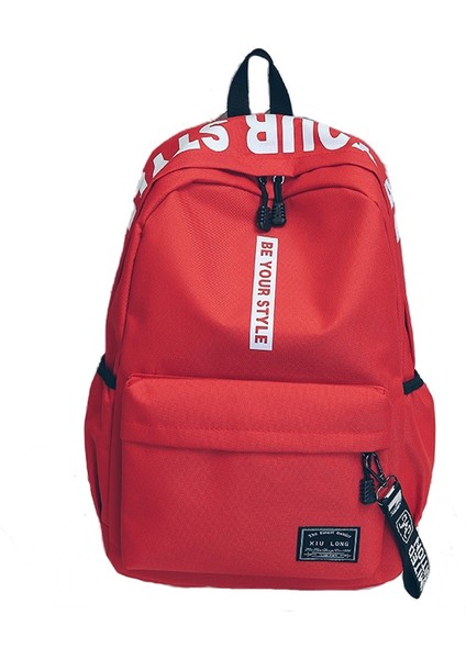 Kore Tarzı Kanvas Sırt Çantası Moda Bilgisayar Sırt Çantası Seyahat Çantası Öğrenci Okul Çantası (Yurt Dışından)