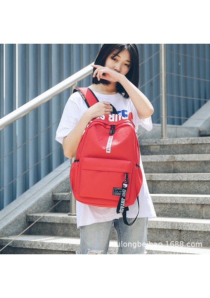 Kore Tarzı Kanvas Sırt Çantası Moda Bilgisayar Sırt Çantası Seyahat Çantası Öğrenci Okul Çantası (Yurt Dışından) modelleri