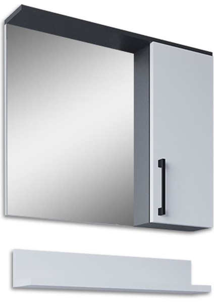 Eko 65 cm Mdf Banyo Aynalı Üst Dolap