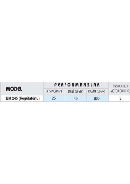 BM-245 2 Pistonlu Membranlı Basınçlı Ilaçlama Makinası Pompası