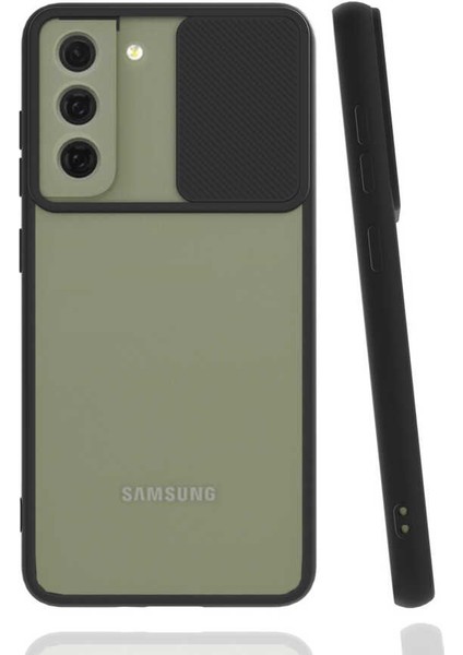 Samsung Galaxy S22 Plus Kılıf Slayt Sürgülü Kamera Korumalı Renkli Silikon Kapak