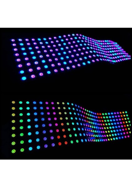 WS2812B Matrix Dijital Esnek Ekran 8X32 Rgb LED Ayrı Ayrı Adresli Matrix Ekran 5V