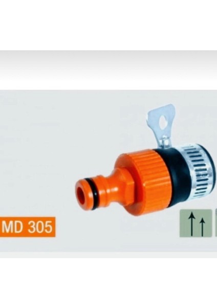 MD305 Kelepçeli Musluk Adaptörü 3/4 MD305 Kelepçeli Hortum Eki