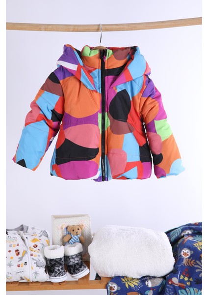 Kapüşonlu Içi Peluş Kız Erkek Çocuk Mont 3363 fiyatları