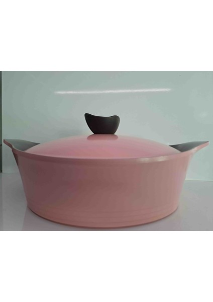 28 cm Kısa Tencere Pembe