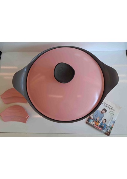 28 cm Kısa Tencere Pembe