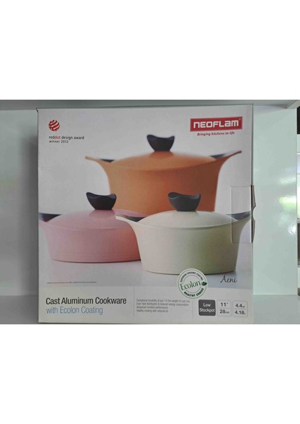 28 cm Kısa Tencere Pembe