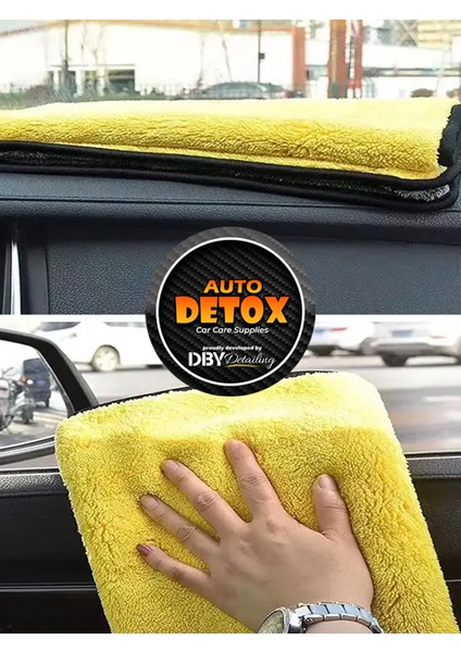 Autodetox Yellowfaser Oto Kurulama Mikrofiber Bez 30X60CM