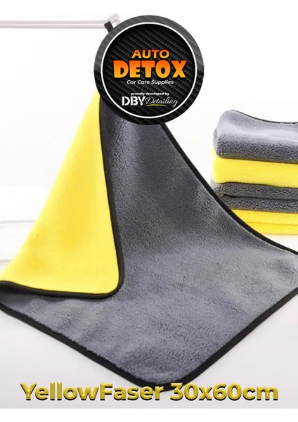 Autodetox Yellowfaser Oto Kurulama Mikrofiber Bez 30X60CM