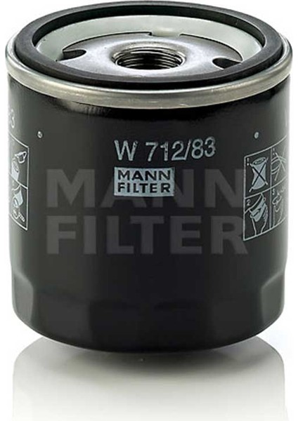 Mann Filter W712/83 Yağ Filtresi Toyota1.4 D4D Dizel 2006-2008