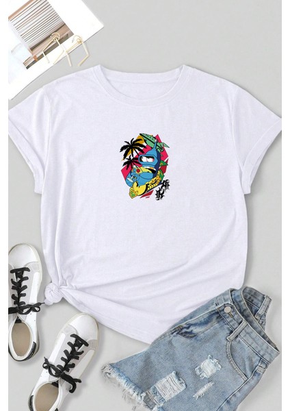 Only Trendwear Crazy Banana Baskılı T-Shirt