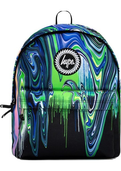 Blue & Green Marble Drıp Backpack (TWLG-700_1SZ)