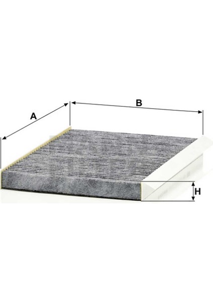 CUK2532 Karbonlu Polen Filtresi