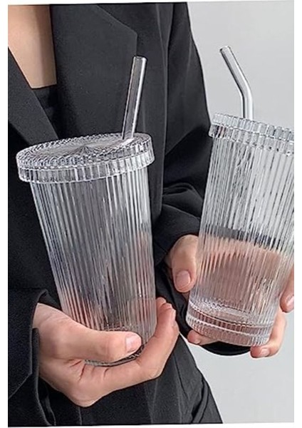 Mika Kapaklı Pipetli Origami Stil Bardak 2 Adet 600 ml fiyatları